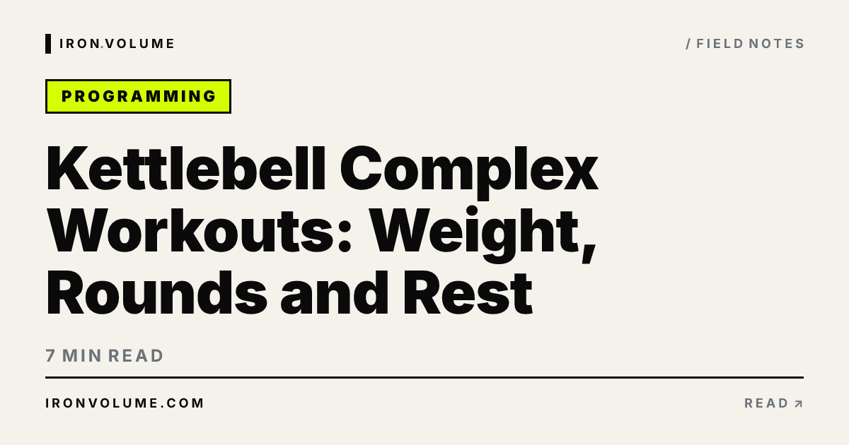 Kettlebell Complex Workouts: Weight, Rounds and Rest hero image